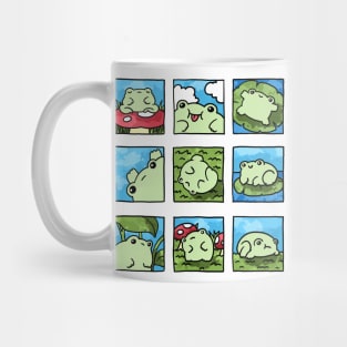 Cute frogs doing silly things Mug